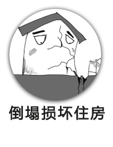 倒塌损坏住房